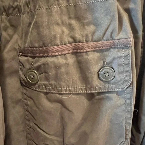 American Eagle Outfitters Olive/Army Green Jacket w/Fleece Hood Size M NWT - Picture 9 of 10